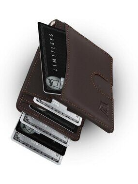 Slim Minimalist Money Clip Wallet for Men - Stylish Truffle Design, RFID